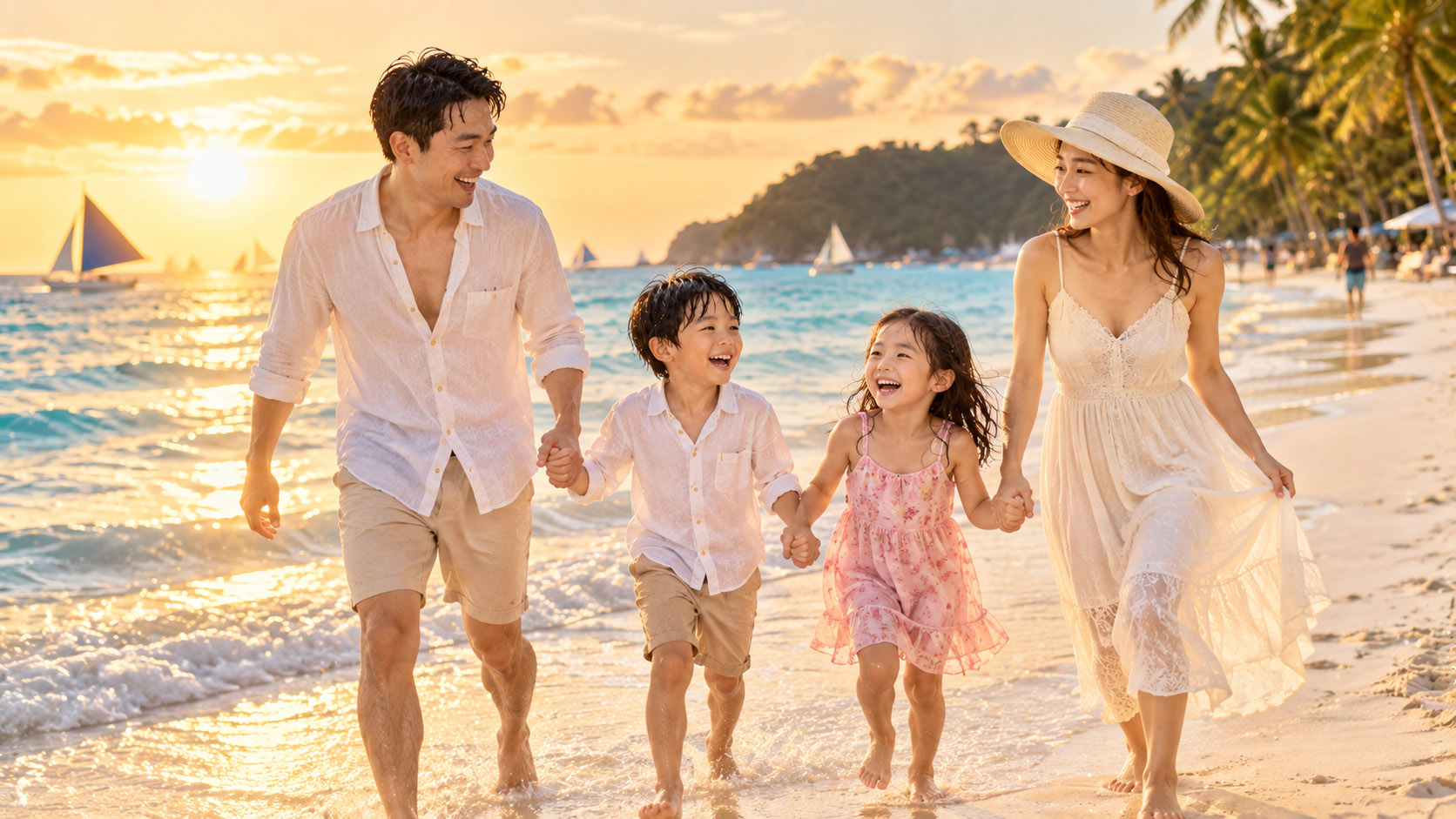 海灘家庭寫真