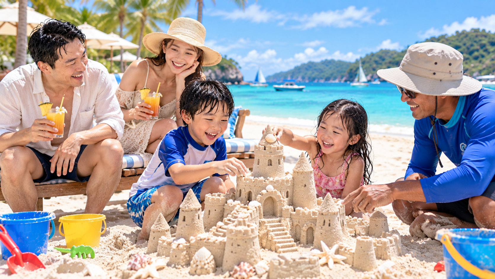 White Beach 親子沙堡