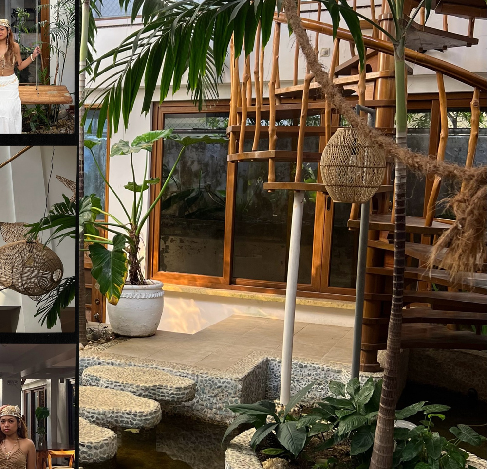 Smooth Cafe at Attic 旋轉樓梯與熱帶植栽庭院